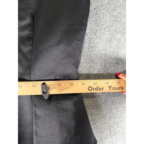 Ted Baker London Black Cap Sleeve Peplum Sheath Dress Size 1 US 4 Cocktail Work - Picture 5 of 8